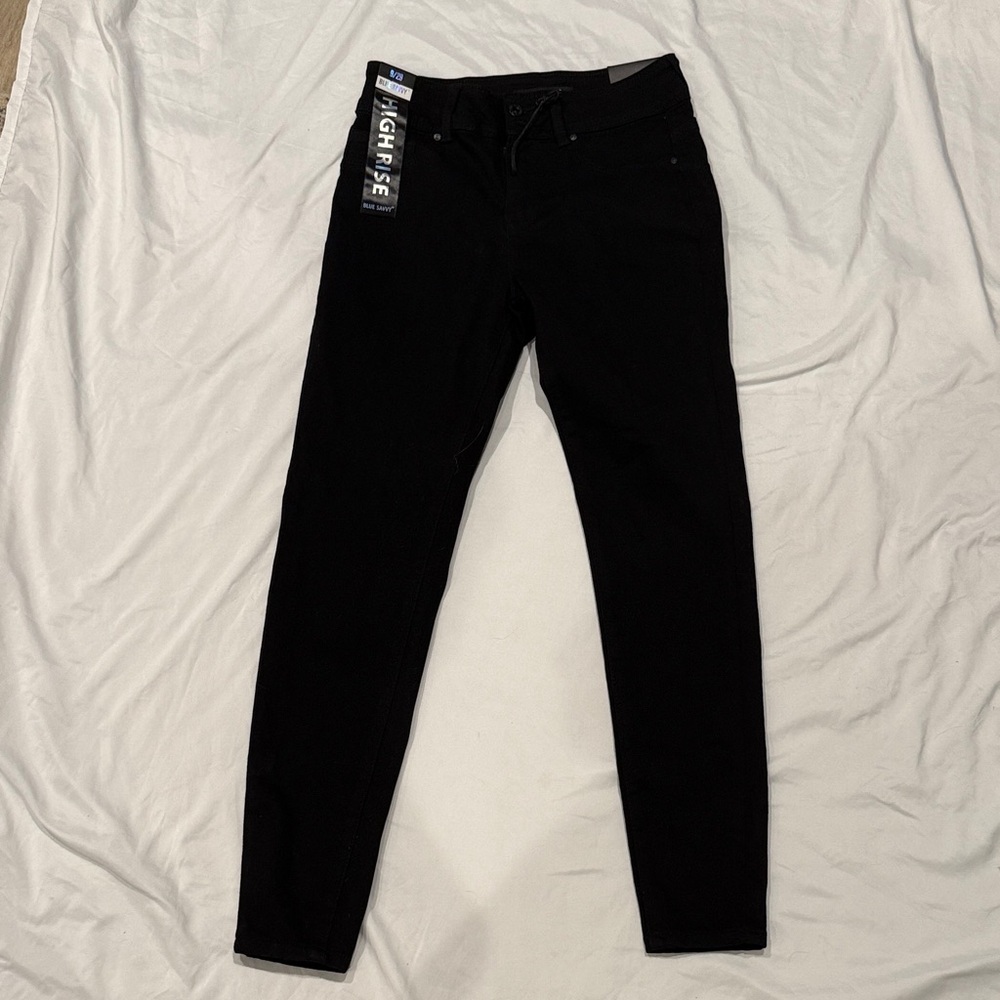 High Rise Skinny Women's Pants - Black